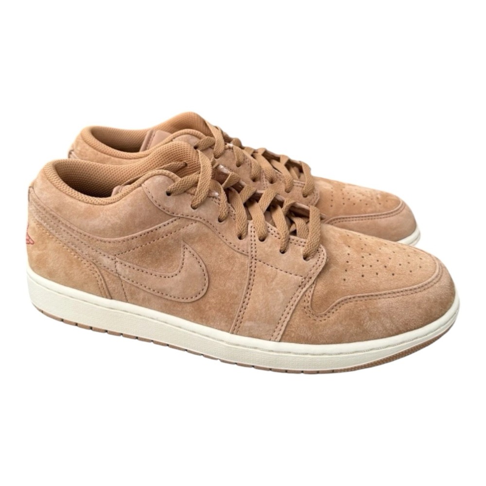 Jordan Air Jordan 1 Low Flax Brown Suede Men's Sneakers HV4089-200 2025